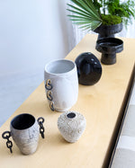Load image into Gallery viewer, Raku Chainlink Vase 10
